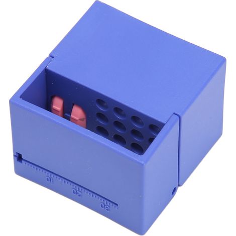 Boîte Stérilisable pour Fichiers Endodontiques, Rangement Autoclavable avec Marqueurs de Mesure Bleus (1/5)