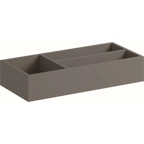 GE Xeno2 Schubladeneinsatz T-Teilung 32,3x6,2x15cm, sculturagrau (1/4)