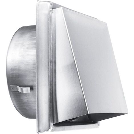 150mm Stainless Steel Air Vent Grille - Weatherproof without Non-Return Valve - Perfect for Tumble Dryers, Cooker Hoods, Vents, Exhaust Ducts