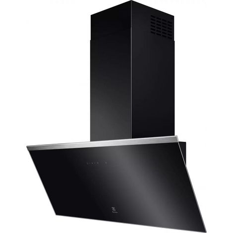 Hotte décorative inclinée 89.8cm 575m3/h inox - Electrolux - LFV519Y (1/5)
