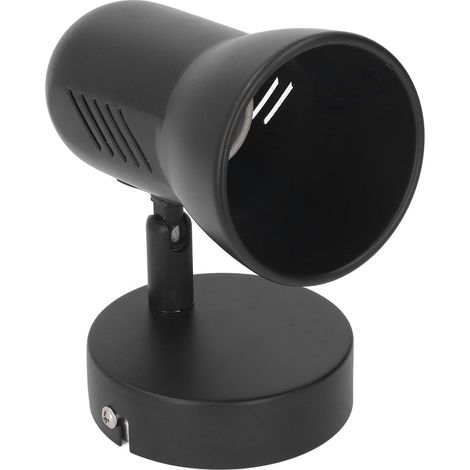 Douille murale E26 rotative, noir mat, installation facile, pour chambre ou bureau, 85-265 V (1/5)
