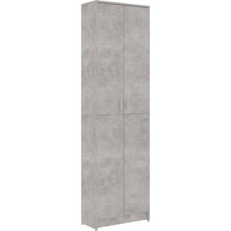 Maison Exclusive - Armadio Corridoio Grigio Cemento 55x25x189 cm Legno Multistrato
