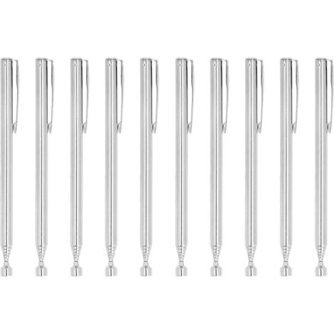 Lot de 10 Pinces magnétiques télescopiques, Outil de ramassage magnétique en Acier Inoxydable avec Clip de Poche, Outils de Gadget magnétique pour Anniversaire, fête des pères et Noël (1/5)