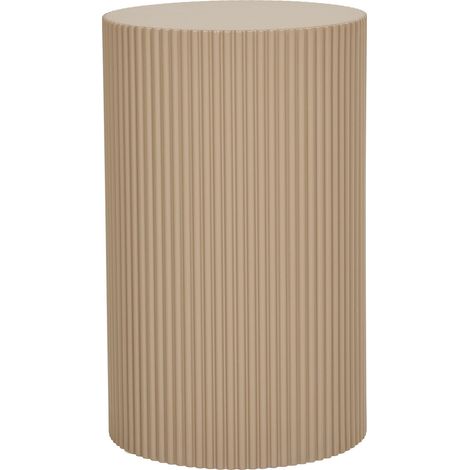 Farense - Tavolino d'appoggio in MDF sabbia scura ø30x50 cm
