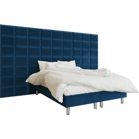 Cama continental Logan 103, Manila 26, Continental, Doble, 180x200, Tapiz, Somieres, 360x200x180cm