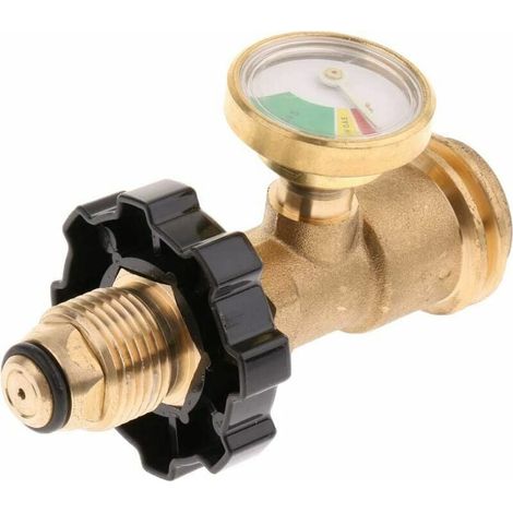 Indicatore del serbatoio di propano, indicatore di propano per serbatoio di propano Manometro dell'aria del serbatoio di propano with codice colore - Manometro del serbatoio di propano per camper, ril