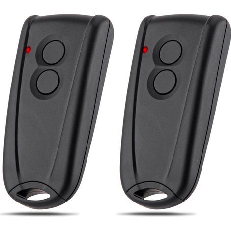 Telecomando per porta da garage, telecomando wireless a 2 pulsanti per serranda avvolgibile 433MHz, compatibile con i telecomandi per porte Ecostar RSC2-433 e RSE2-433, confezione da 2. (1/5)