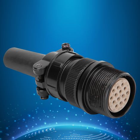 Connecteur Femelle Aviation à 14 Broches pour Soudure Thermique - Prise Montée sur Cordon (1/5)