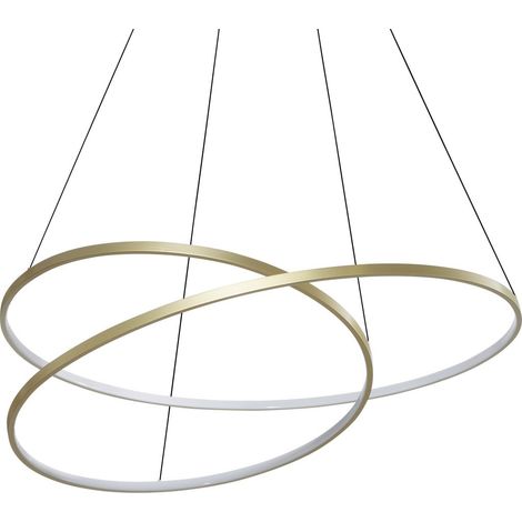 Ideal Lux OZ Suspension LED intégrée en laiton, 8300 lm, 3000 K (1/2)