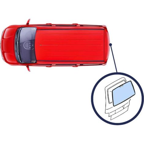 Vitre lunette arrière verte foncée 1 porte Renault Trafic 3 phase 1 et 2 2014-2021
