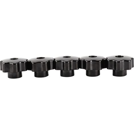 Lot de 5 écrous à filetage femelle pour équipement industriel, 7 trous traversants en étoile CM12x50 (1/5)
