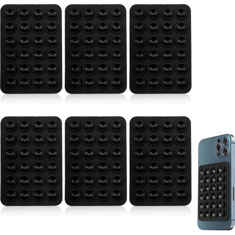 6 Pièces Support de Coque Téléphone à Ventouse en Silicone, Silicone Ventouse Téléphone, Coque de Téléphone à Ventouse Mains Libres, pour Les téléphones Portables,ventouse telephone portable (1/5)