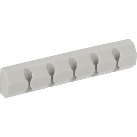 Organisateur de Câbles pour Bureau avec Porte-Téléphone, Range-Fils pour Ordinateur Portable - Gris, Design Compact et Antidérapant (1/5)