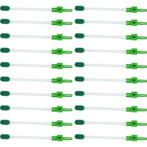 Lot de 20 éponges à dents jetables pour l'aspiration des sécrétions nasales - Vert (1/5)