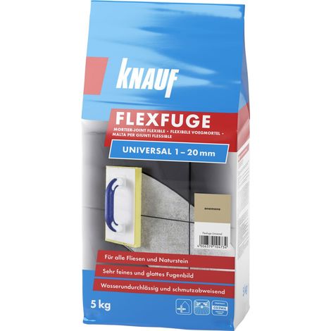 Knauf Fugenmörtel Flexfuge Universal 1 - 20 mm anemone 5 kg Fugenmörtel
