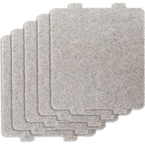 Lot de 5 feuilles de mica pour guide d'ondes micro-ondes, feuilles de mica universelles pour pièces de rechange de four à micro-ondes, accessoires d'isolation thermique, couvercle de guide d'ondes (1/5)