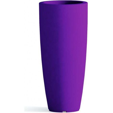 Vaso tondo in resina h 90 mod. Agave viola