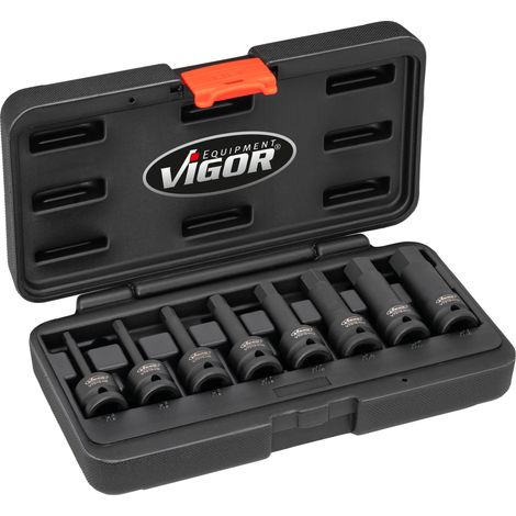 Vigor V7019 Juego de llaves y vasos 5-19 mm 1/2 pulgada