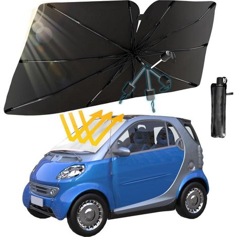 Sonnenschutz Frontscheibe Auto 130x75cm, faltbar, 360° drehbar, UPF 50+ (1/5)