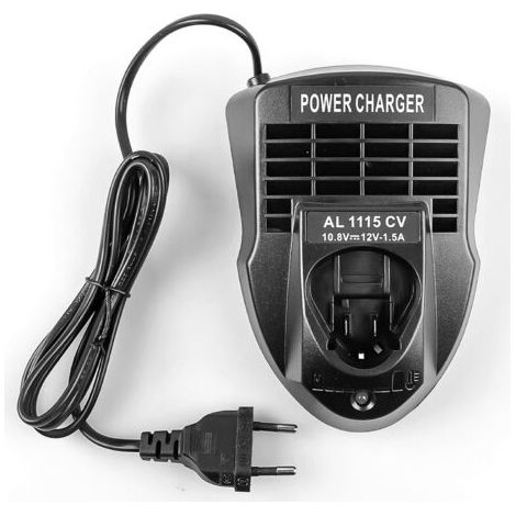 1 Pièce Chargeur pour Bosch 10.8V-12V AL1115CV Chargeur pour Batteries au Lithium, Chargeur Rapide pour Bosch, Prise EU