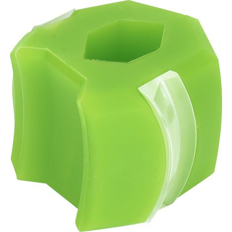 Appareil de musculation des mâchoires de première génération, appareil d'amincissement du visage, appareil de musculation des muscles masséters faciaux, balle d'exercice pour le visage et le cou, vert (1/5)