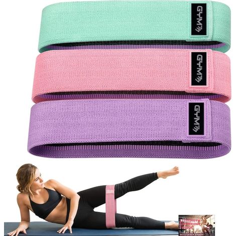 Bandes de résistance, GYM777, textile, lot de 3, 8-27 kg (1/5)
