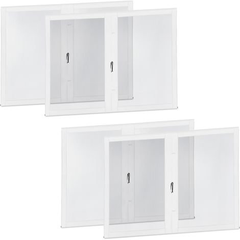 VONROC Parois latérales en moustiquaire - Pour tente de réception Premium PT501XX Blanc (1/2)