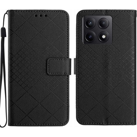 Étui pour Xiaomi 14T - ZTAOOPOU - Housse antichoc - Cuir PU - Support intégré - Noir (1/4)