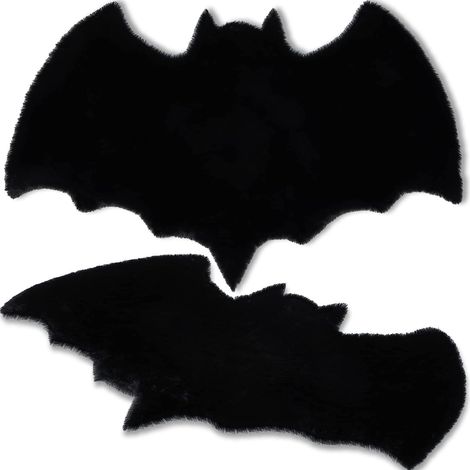 Tapis chauve-souris gothique - Tapis d'intérieur doux pour salon, chambre et chambre d'enfant Décoration moderne Idéal pour les fêtes (1/5)