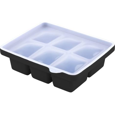 Bac carré silicone 6 grilles – démoulage facile, 15,5×12,5×4,5 cm, multifonction