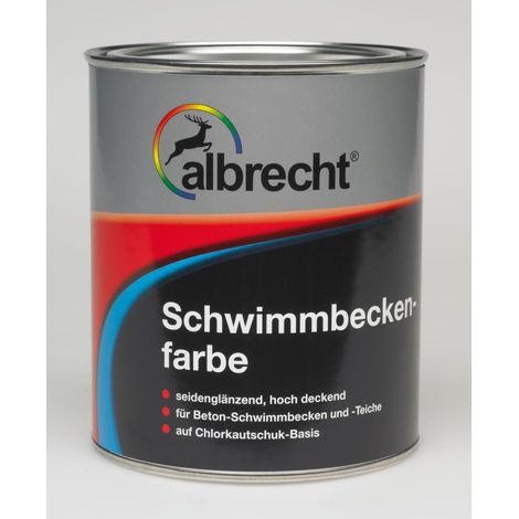 Albrecht Schwimmbeckenfarbe 2,5 l capriblau seidenglänzend Schwimmbadfarbe