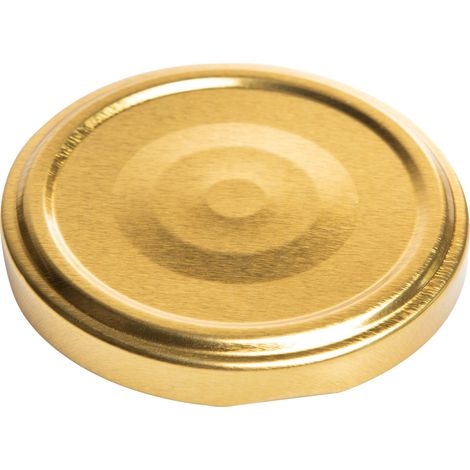 Couvercles dorés pour pots, diamètre 66, lot de 10