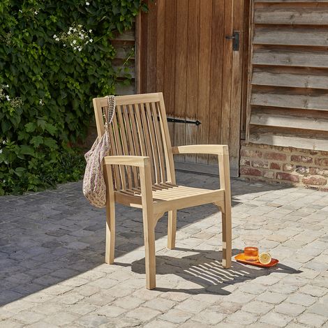 Fauteuil de jardin en teck massif (1/5)