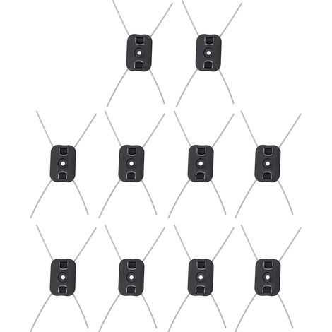 Fdit Tête de Rechange pour -Bordures, Tête de -Herbe Efficace de Haute qualité pour Pelouse de Jardin, de -Herbe électrique 10 Pièces pour Un Usage Quotidien (1/5)
