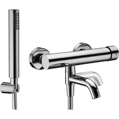 Miscelatore vasca esterno cromato con duplex e kit doccino Gemma (1/2)