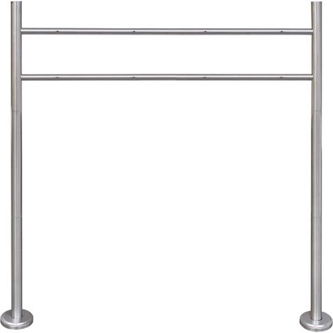 vidaXL Soporte de acero inoxidable para 2 buzones de exterior (1/5)