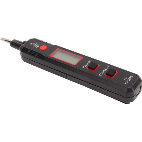 Kontaktspannungsprüfer in Stiftform, tragbar, einfach zu bedienen, elektrisches Spannungsmessgerät, Wechselstrom 12–300 V (1/5)