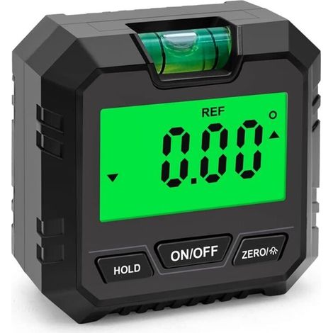 Mini rapporteur numérique inclinomètre, Goniomètre électronique nivellement couteau, Finder nivellement boîte Noir (1/5)