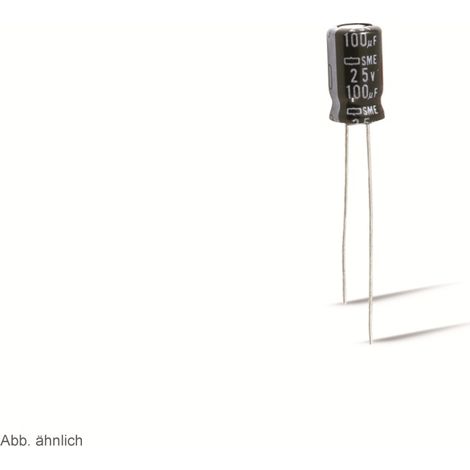 Condensateur Panasonic 470µF, 63V, radial, pas 5,0 mm