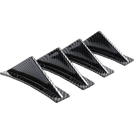 Diffuseur de pare-chocs arrière universel en fibre de carbone pour voiture, noir et rouge, en ABS, anti-collision (1/5)