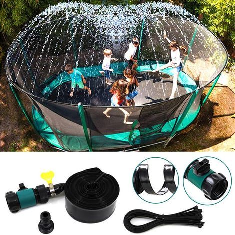 Trampolinsprinkler för barn Utomhus Sommar Vattenleksak 15m (1/4)