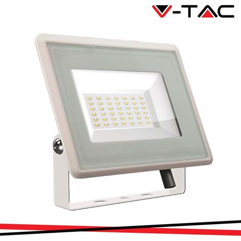 Proiettore alogeno LED V-TAC 50W Bianco VT-4954 freddo 4300lm (1/10)