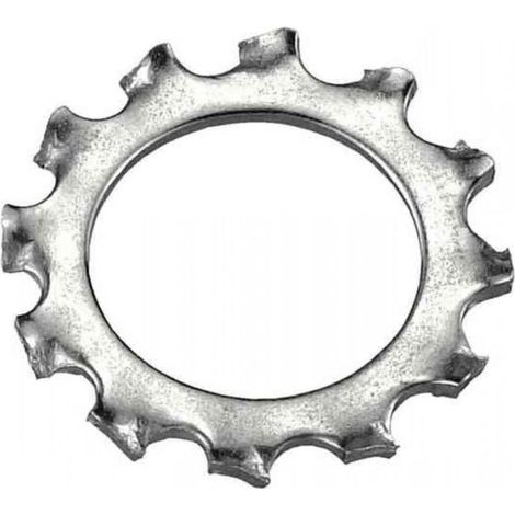 INOX TEC - 20PZ RONDELLE DENTELLATE IN ACCIAIO INOX 5MM