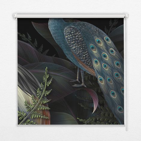 Innenrollo Fensterrollo - Rollo ohne Bohren - Sichtschutzrollo - Lichtdurchlässiges Rollo - Rechteckiges - Rollo - (150 cm x 180 cm) - Vögel im Grünen (1/5)