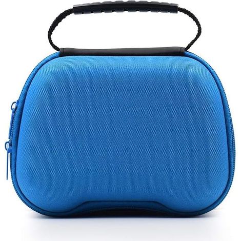 Borsa da viaggio per controller di gioco con tasca a rete, custodia protettiva per controller di gioco per PS5/PS4/Switch Pro, 18158 cm (blu)