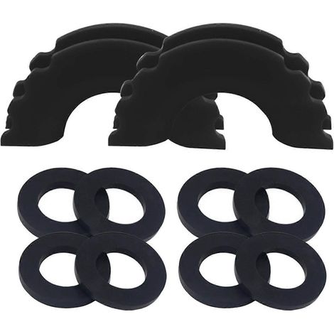 Isolateur de manille en D durable avec rondelles pour accessoires auto et camion, noir (1/5)