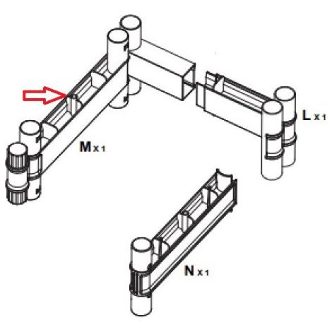 R CINTURA M X ARMADIO TERRY WAVE 1A 35X44X181H T/P 2350RUW