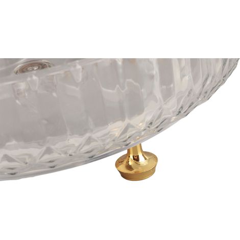 Porte-épices de cuisine, organiseur de bureau rotatif, organisateur de snacks pour la maison, dispositif de rangement multifonctionnel antidérapant, diamètre 28 cm, haute transparence. (1/5)