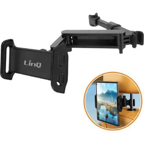 Linq - Supporto Staffa Poggiatesta Sedile Posteriore Auto Per Smartphone Tablet Hd-2535 - (1/5)