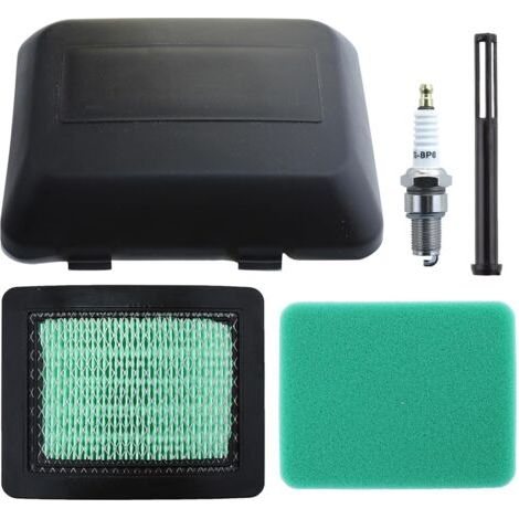 Filtro aria con coperchio per motore Honda GCV160-OHC GCV135 GCV160 GCV190 per tosaerba, GX100 e altri modelli, ADEFOL Filtro aria + Prefiltro + Coperchio + Filtro carburante + Accessorio filtro cande (1/5)